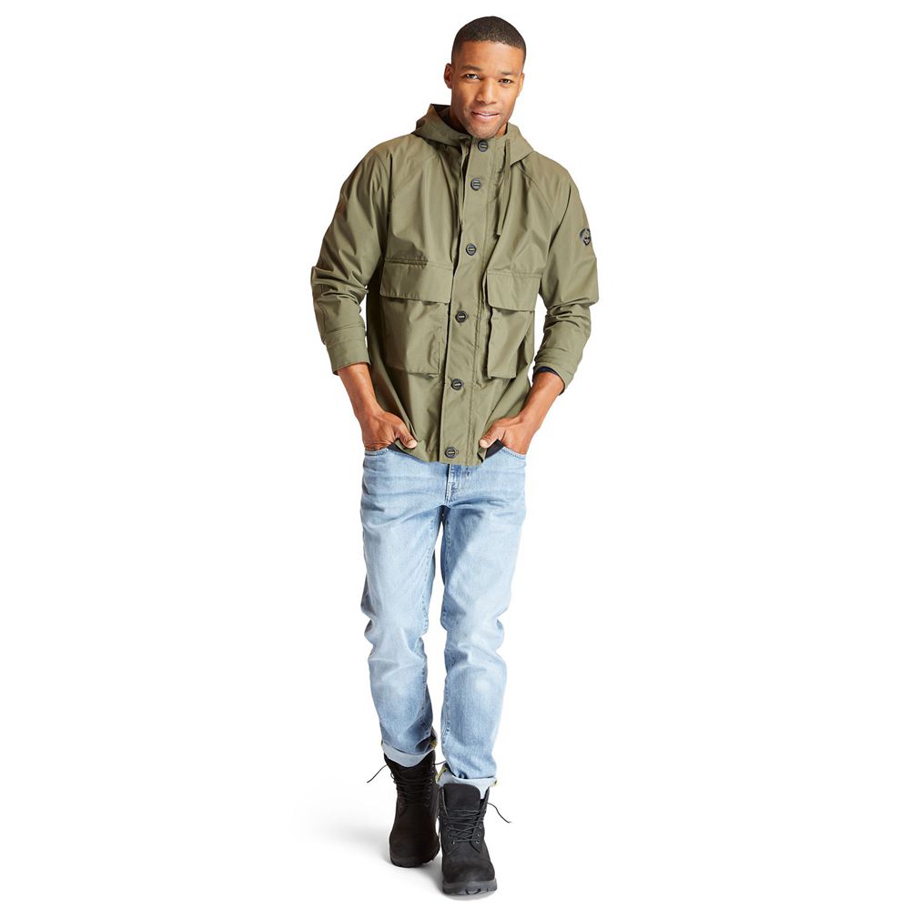 Timberland Mens Jackets Ecoriginal Waterproof Worker - Olive - India BZ1264589